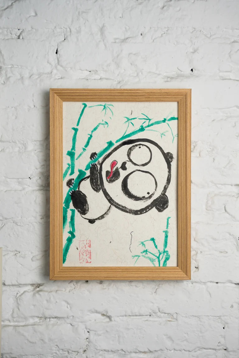 Panda Climbing Trees